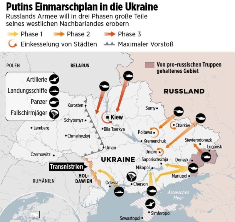 План нападения на Украину 2022