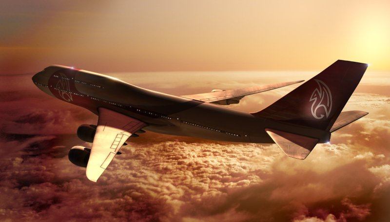 Боинг 747 с истребителями