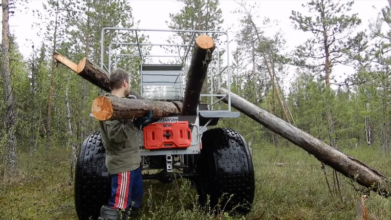 Тачка для перевоза бревен