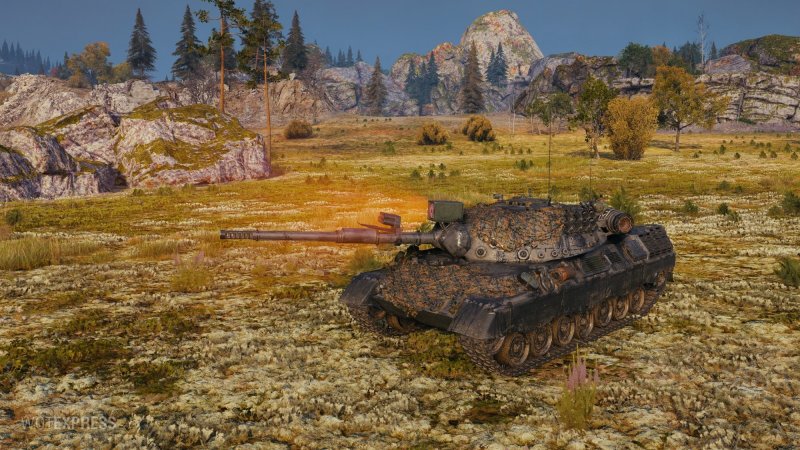 Блицлихт на танк Leopard 1
