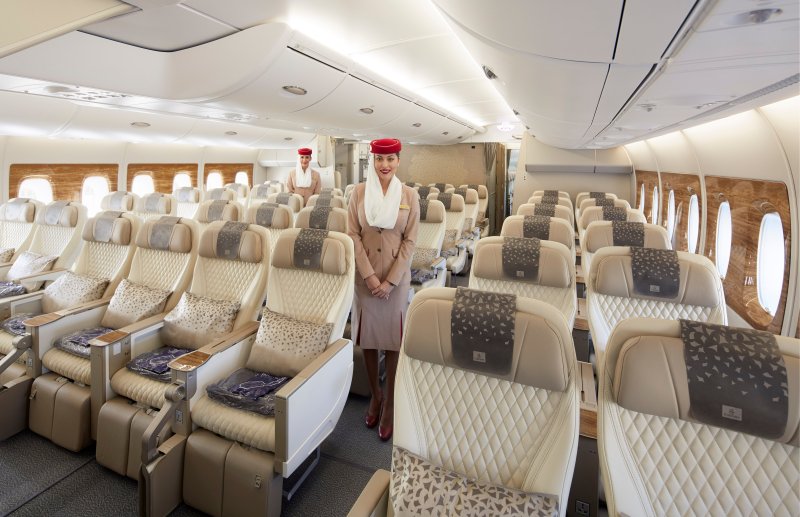 Airbus a380 Emirates эконом класс