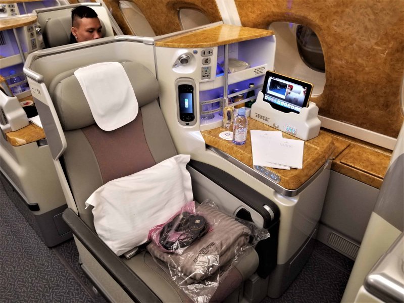 Airbus a380 Emirates бизнес класс