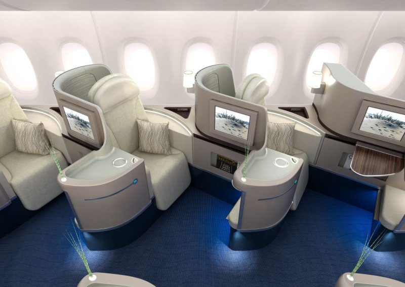 Самолёт Эйрбас а380 салон