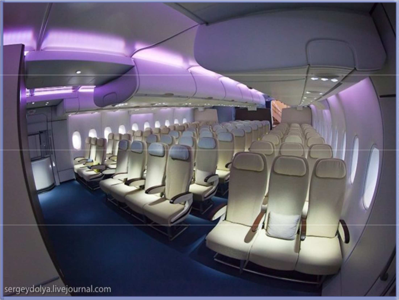 Самолет а380 салон