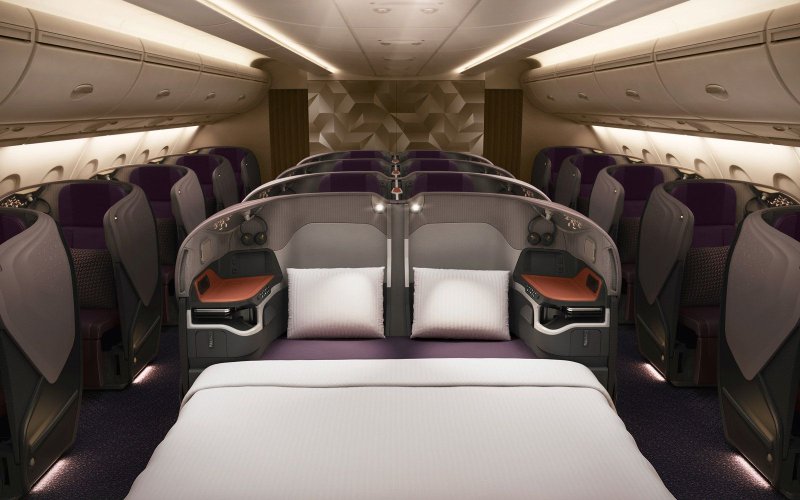 Singapore Airlines a380 первый класс