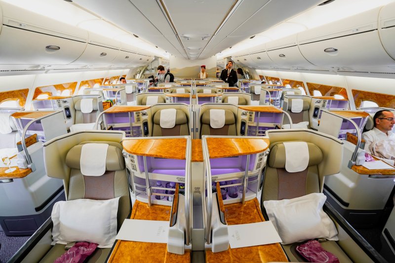 Аэробус а380 Эмирейтс салон