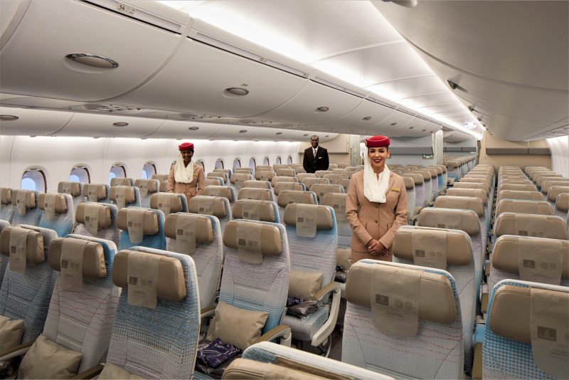 Аэробус а380 Эмирейтс салон