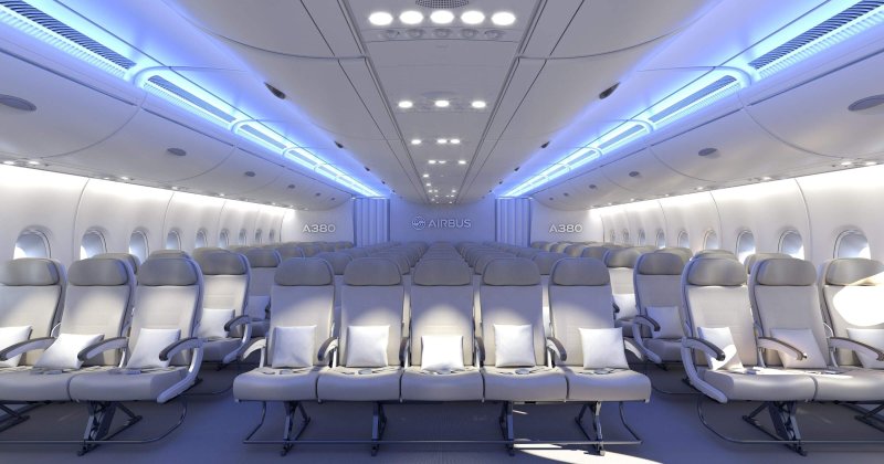 Airbus a380 салон