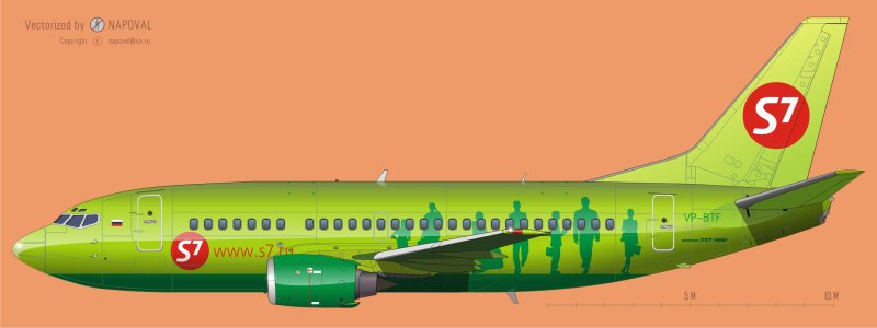 Самолет s7 Boeing 737-800