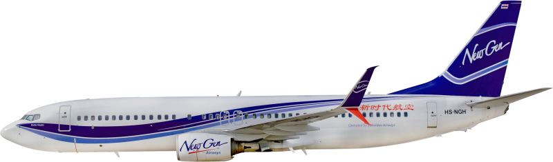Боинг 737 на белом фоне