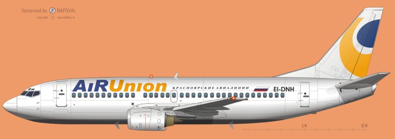 Боинг 737 500 Аэрофлот Норд модель