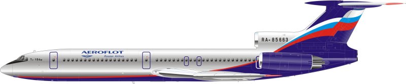 Ту-154 пассажирский самолёт СССР