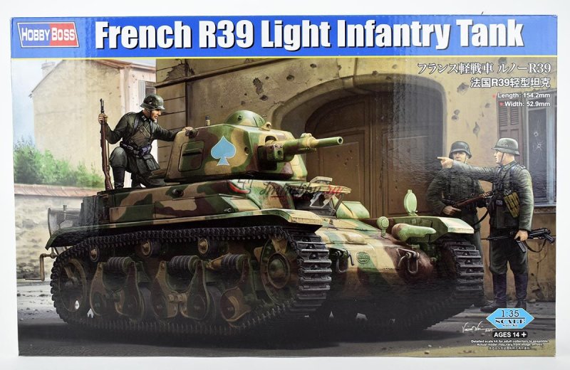 1/35 Танк French r39 Light Infantry Tank (HOBBYBOSS, 83893)