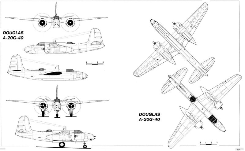 Douglas a-20 Havoc чертежи