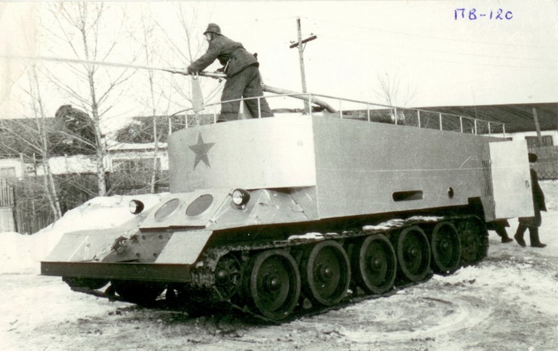 Пожарный танк на базе т-34