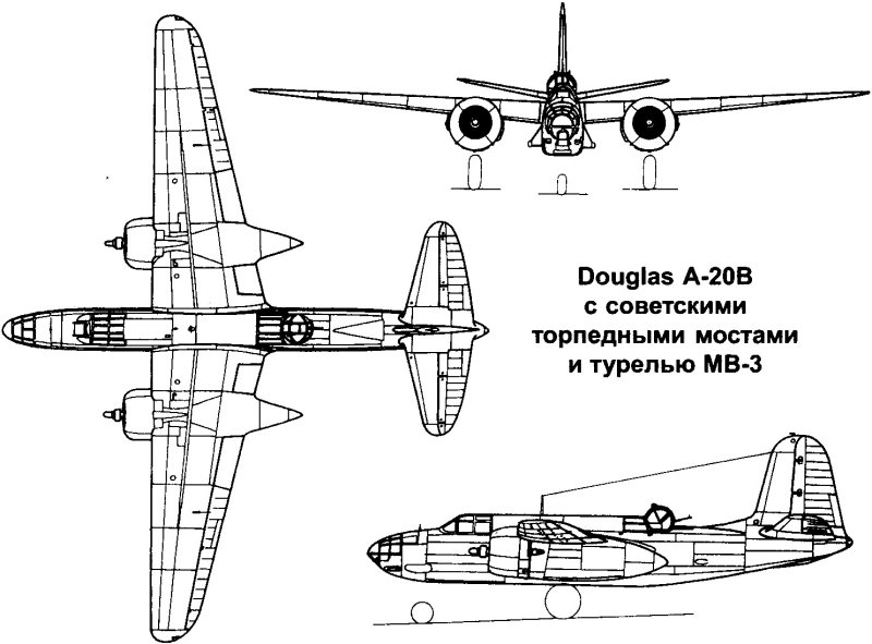 Douglas a-20 Havoc чертежи