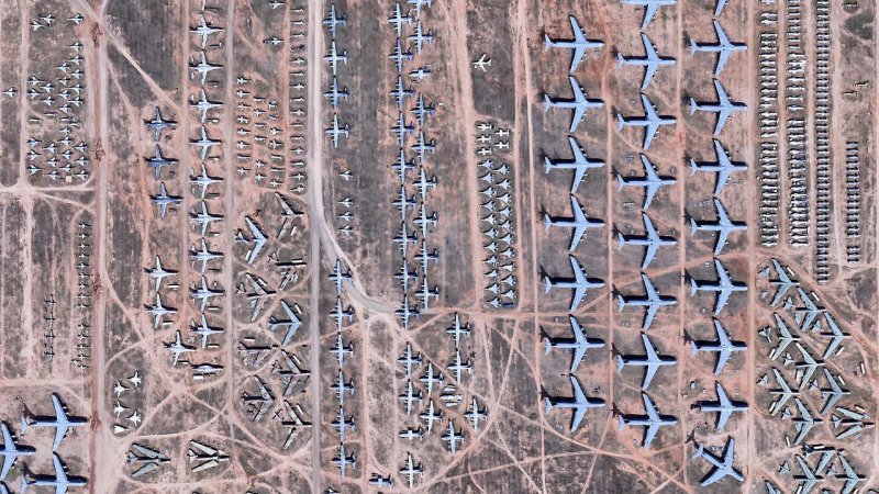 Тусон Аризона кладбище самолетов