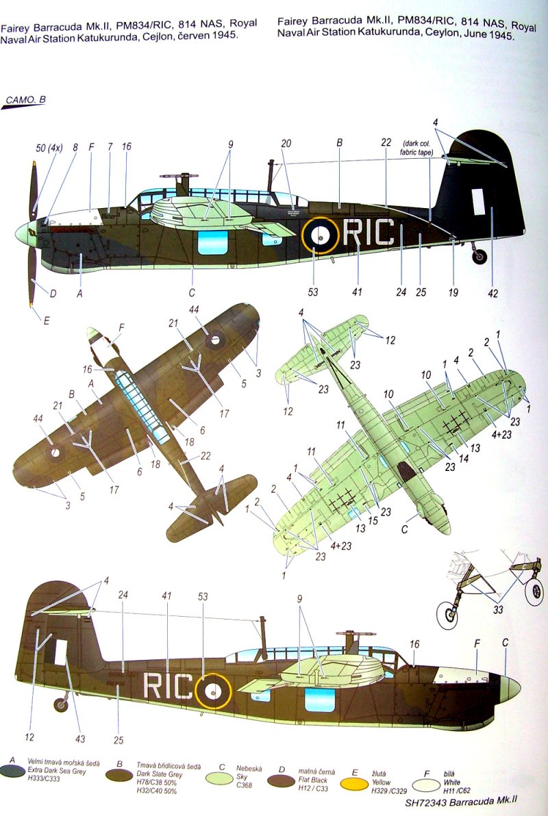 Fairey Barracuda чертежи