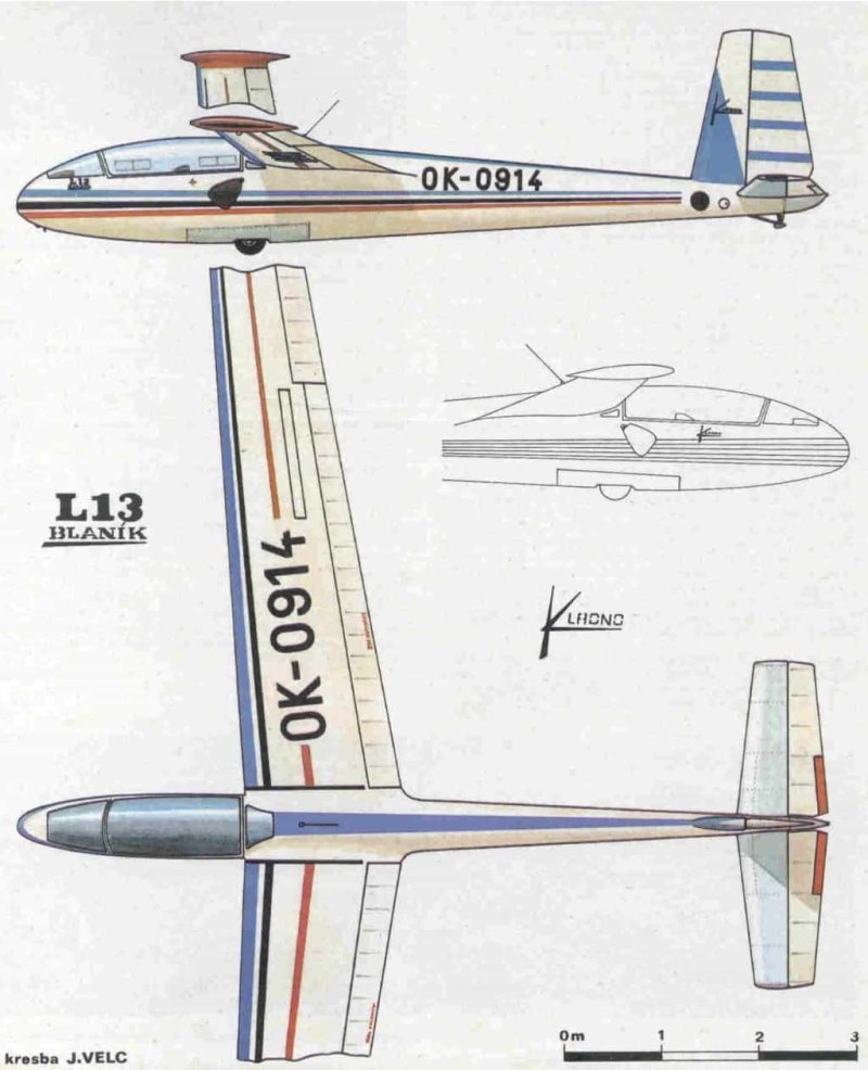 Планер Бланик л-13 1/72