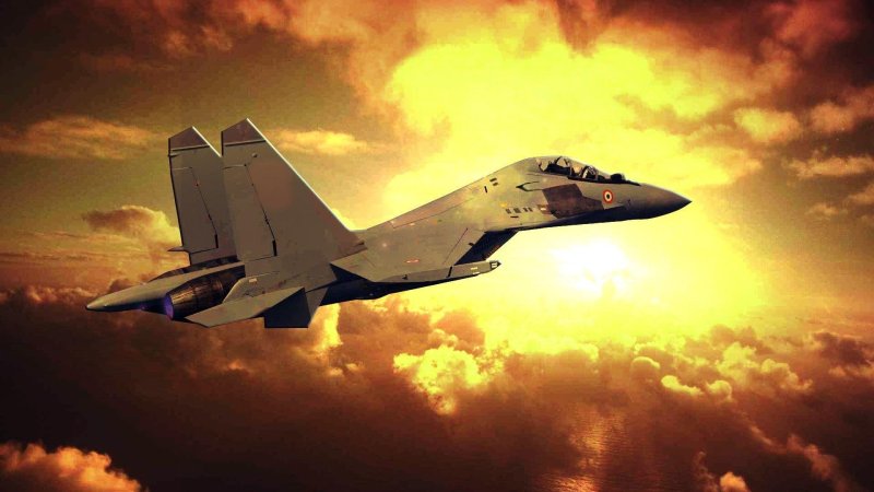 Военный самолет истребитель