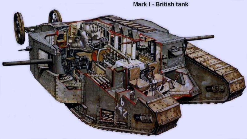 MK 1 великобританский танк