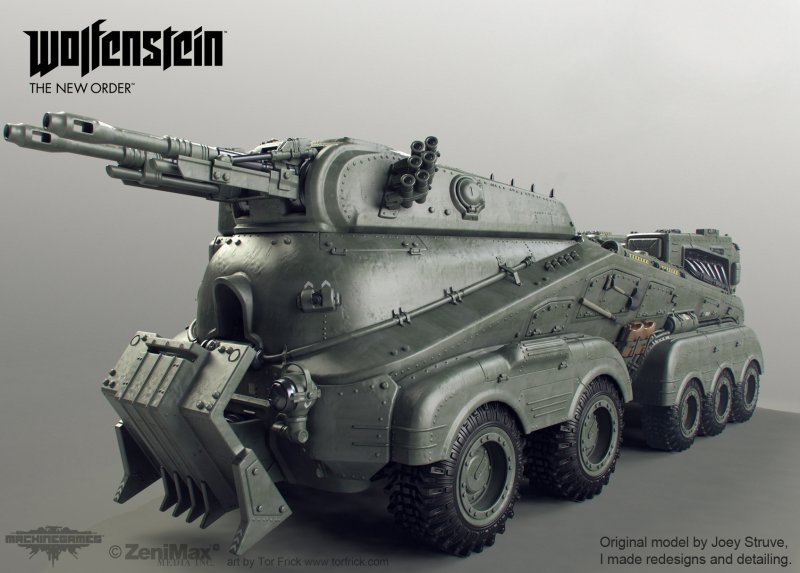 Wolfenstein the New order танк