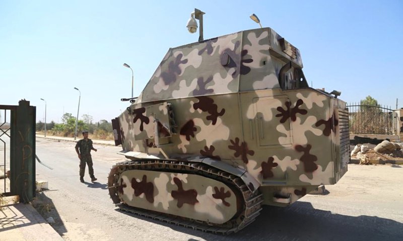 Сирийский самодельный танк