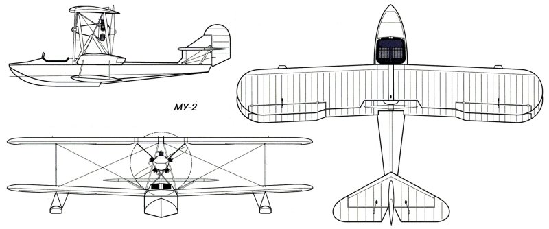 МБР-2 гидросамолёт чертежи