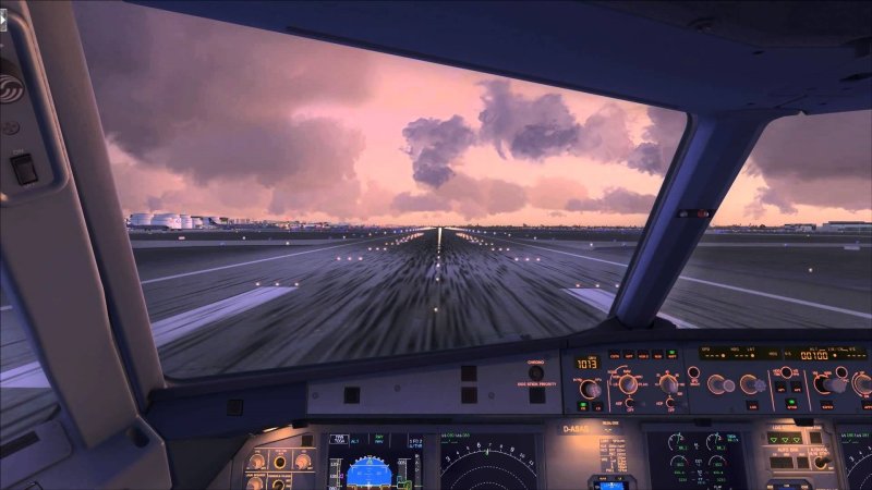 Airbus a340 кабина
