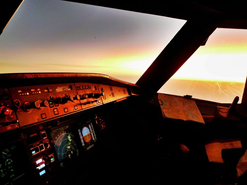 Boeing 747 кабина