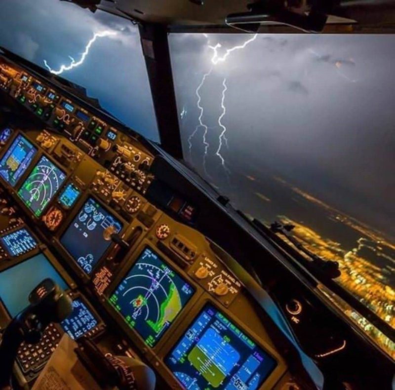 Boeing 737 Cockpit Pilot