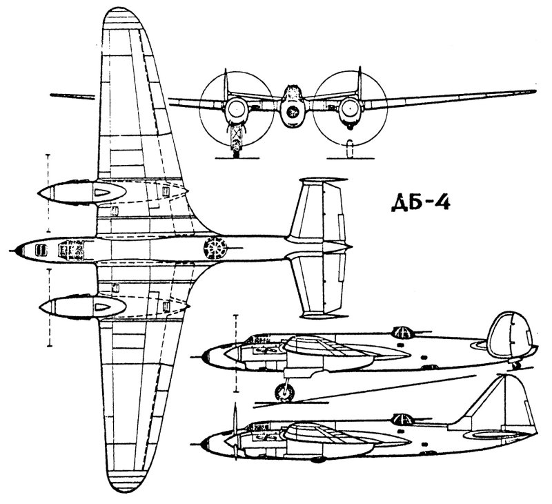Дальний бомбардировщик ЦКБ-56 ДБ-4