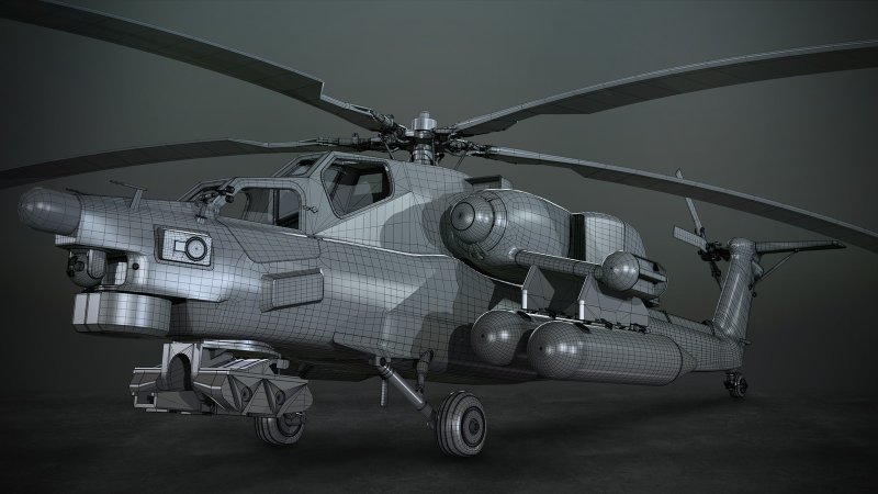 Вертолёт ка-58 чёрный призрак