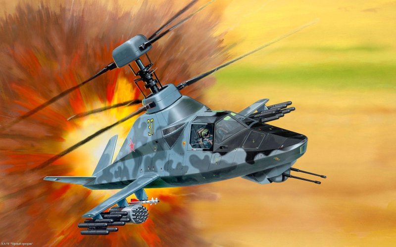 Вертолёт ка-58 Аллигатор