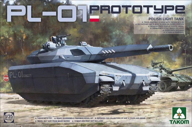2127 1/35 Pl-01 польский прототип танка
