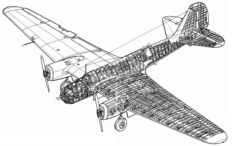 Сб-2 бомбардировщик