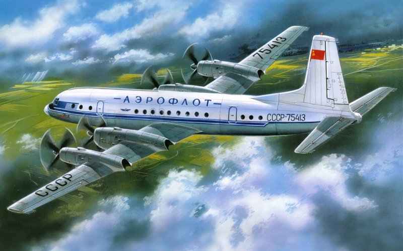 Самолет ил-18 СССР