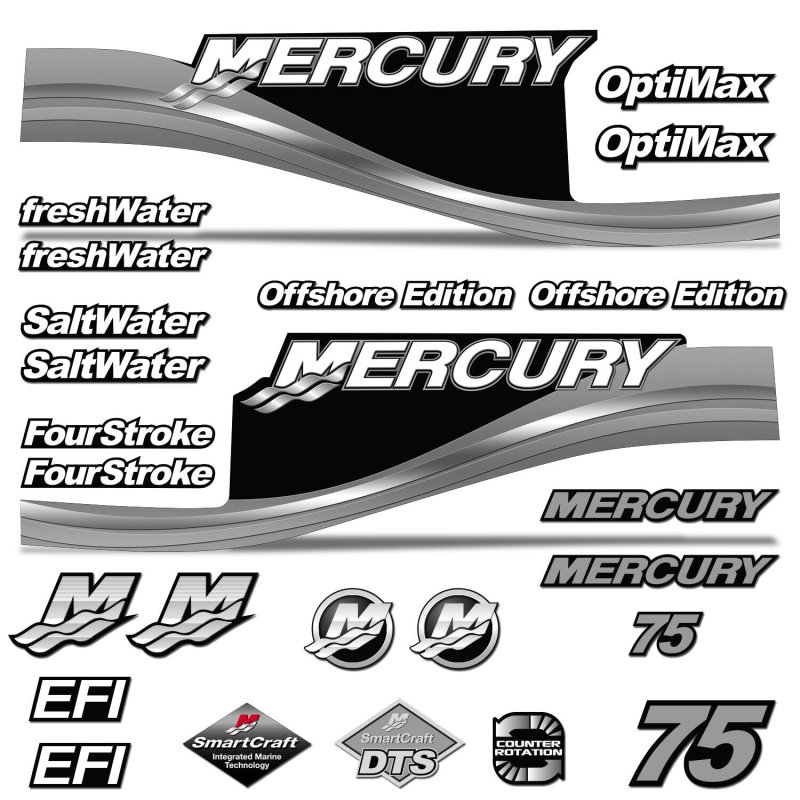 Mercury four stroke наклейка