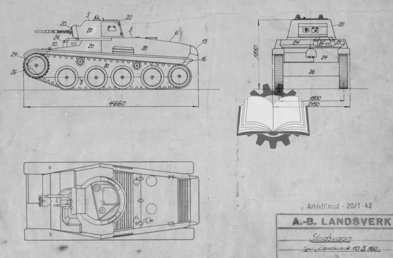 Landsverk l-60 схема бронирования