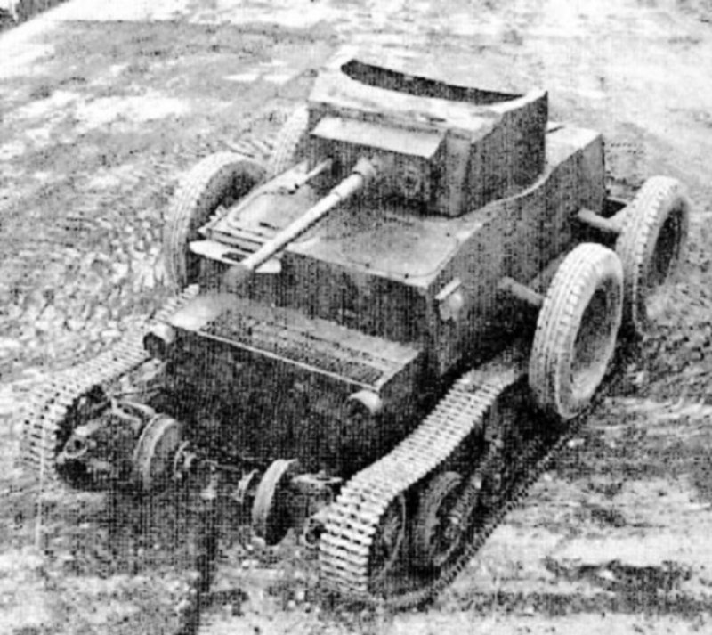 Колесно-гусеничный танк т-29