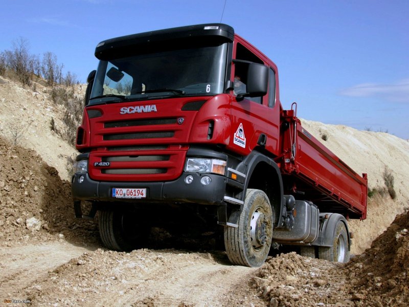 Scania p420 самосвал