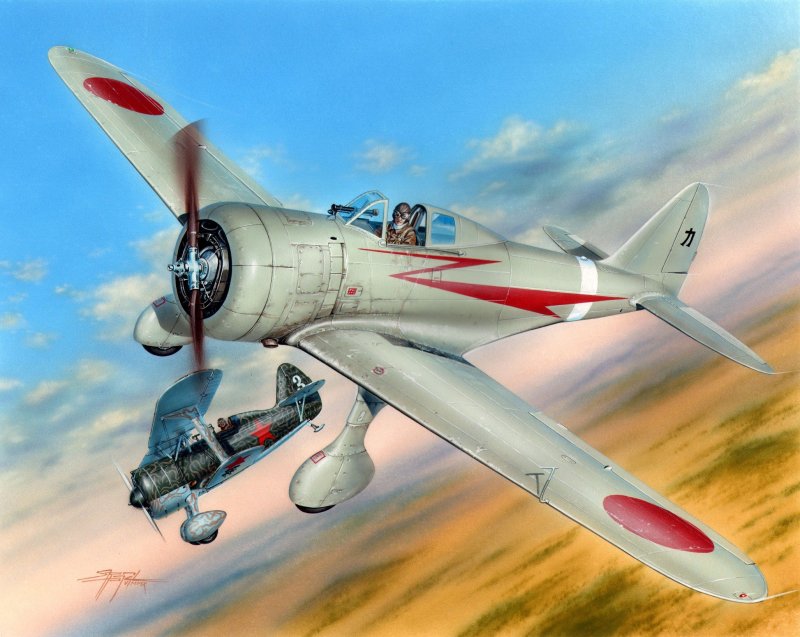 Ki-27a японский истребитель