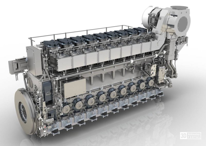 Двигатель Wartsila 8l46 7800 KWT