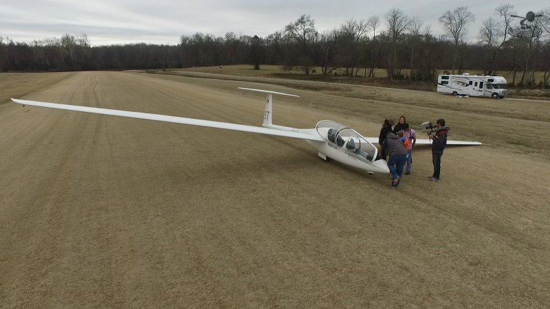 Glider winch Pickup
