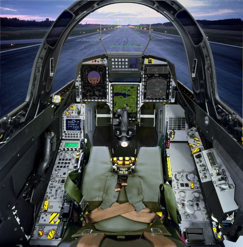 Saab Jas 39 Gripen кабина