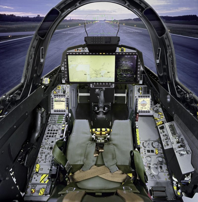 Saab Jas 39 Gripen кабина
