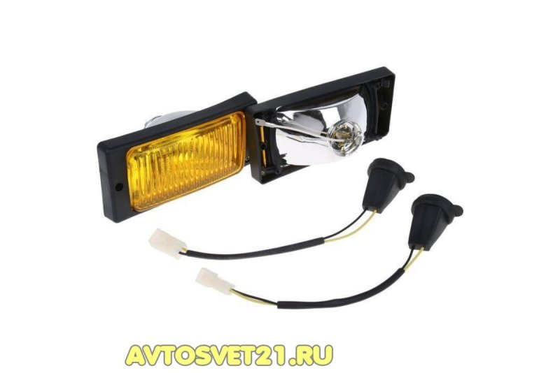 Желтые ПТФ ВАЗ 2110