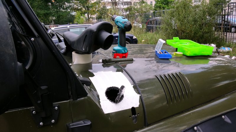 Шноркель стократ на УАЗ 469