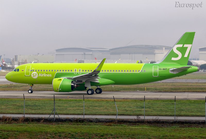 Airbus a320neo внутри s7