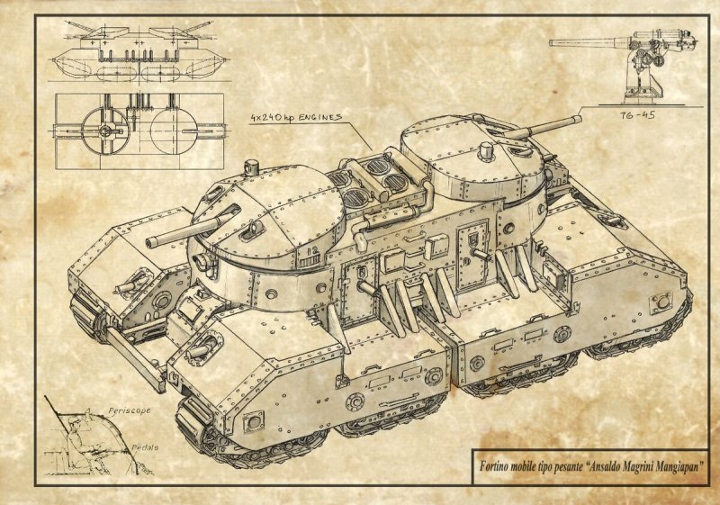Ansaldo Magrini Mangiapan танк